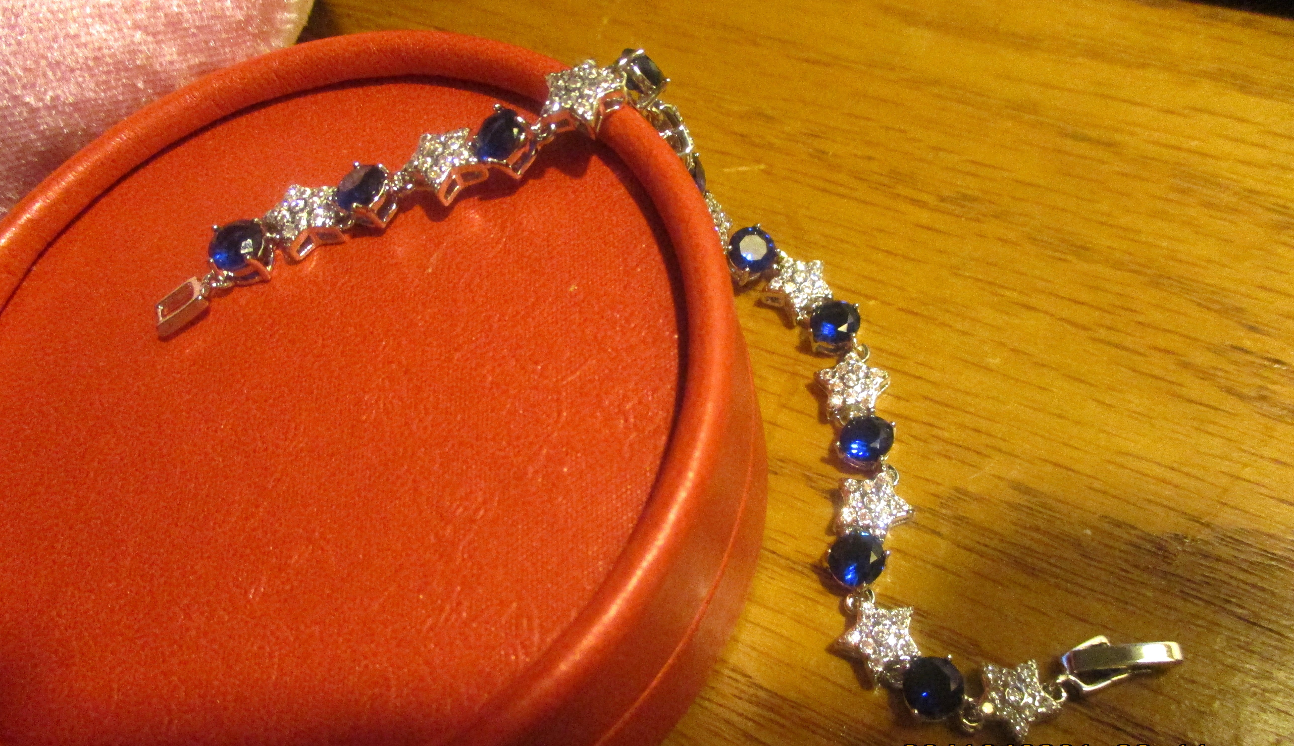 Blue White Red Bracelets $35.00