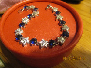 Blue White Red Bracelets $35.00