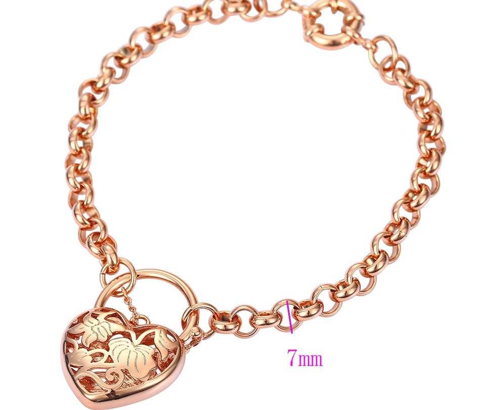 Gold Heart Bracelet $45.00