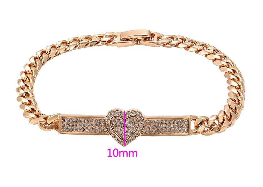 Heart Chain Bracelet  SALE NOW:  $ 36.00