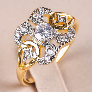 Gold Flower Ring On Sale Now $19.00/NOW:  $14.99