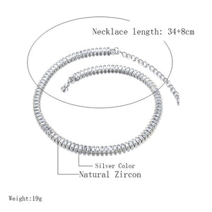 Necklace Choker Zirconias        SALE NOW:  $ 20.00