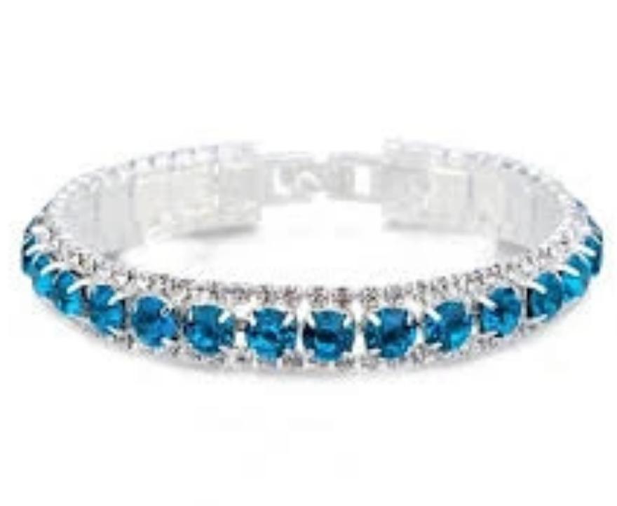 Silver & Crystals Bracelet $35.00 /SALE: $ 23.99