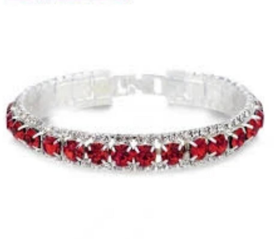 Silver & Crystals Bracelet $35.00 /SALE: $ 23.99