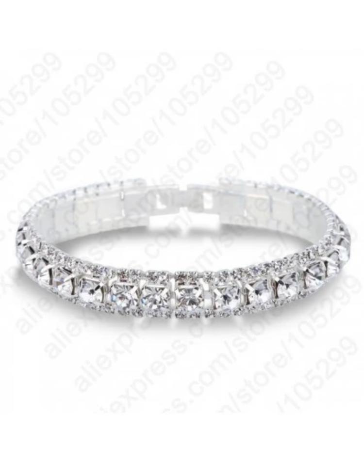 Silver & Crystals Bracelet $35.00 /SALE: $ 23.99